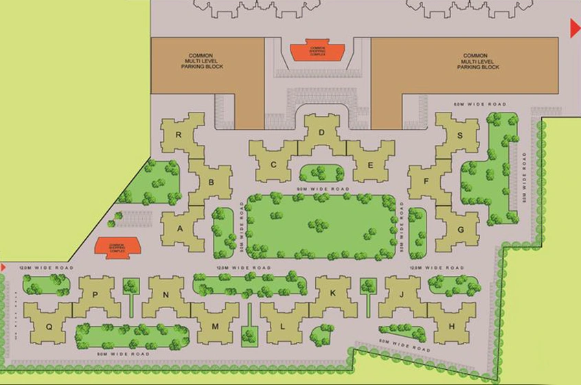 Master Plan of Ansal Celebrity Meadows in Sushant Golf City, Lucknow - Image 48590