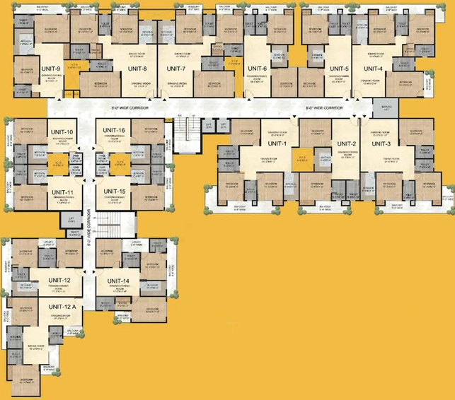 Floor Plan of We Dream Galaxy in Gomti Nagar Extension, Lucknow - Image 3499