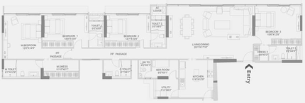 4 BHK Flat in Adani Presidential X BKC in Bandra East, Mumbai - Image 426033