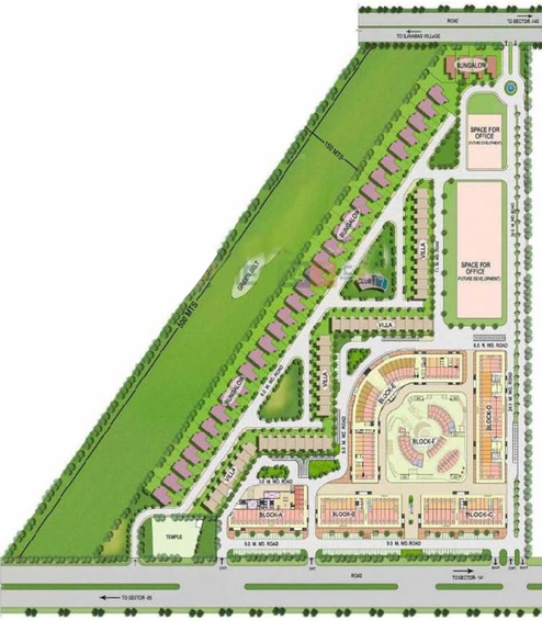 Master Plan of CBS World One Villas in Sector 90, Noida - Image 3478
