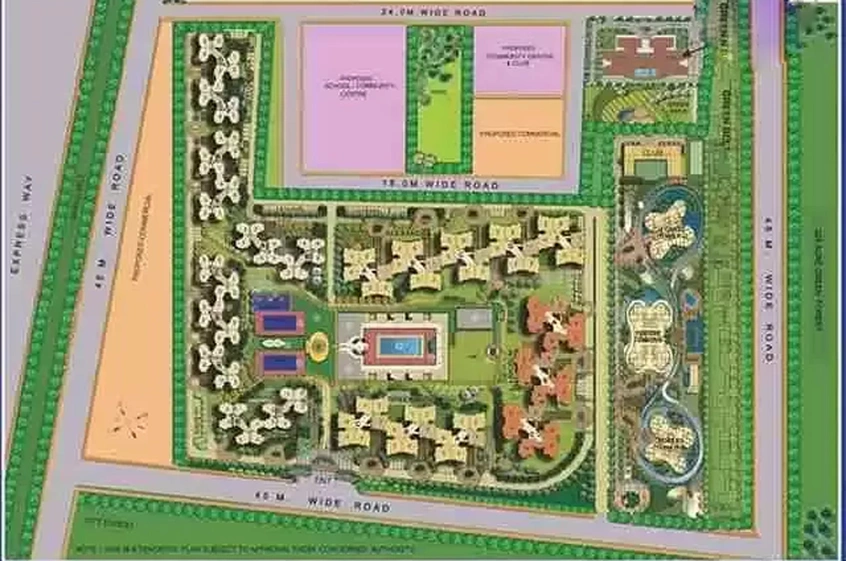 Master Plan of Omaxe Riyaasat in Sector 19, Noida - Image 3492