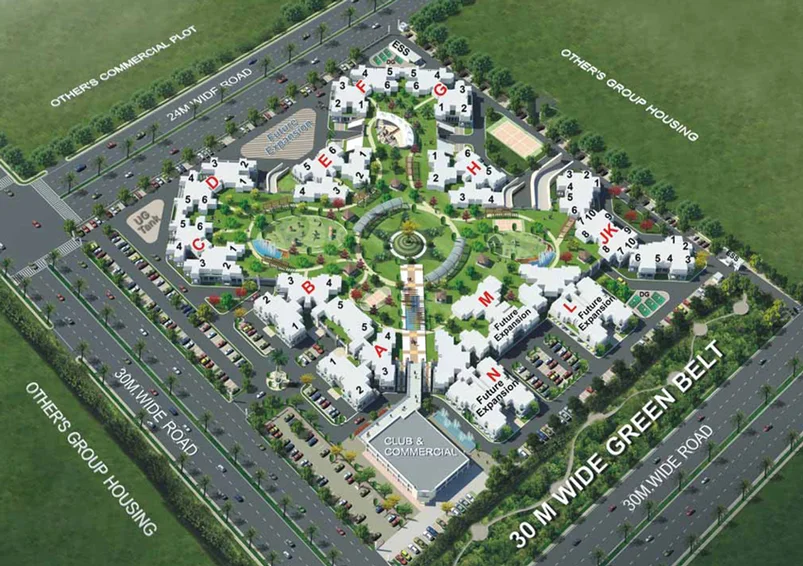 Master Plan of RG Residency in Sector 120, Noida - Image 111656
