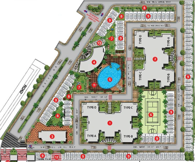 Master Plan of Eldeco Luxa in Sitapur Road, Lucknow - Image 3587