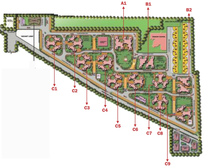 Master Plan of SRS Residency in Sector 88, Faridabad - Image 49689