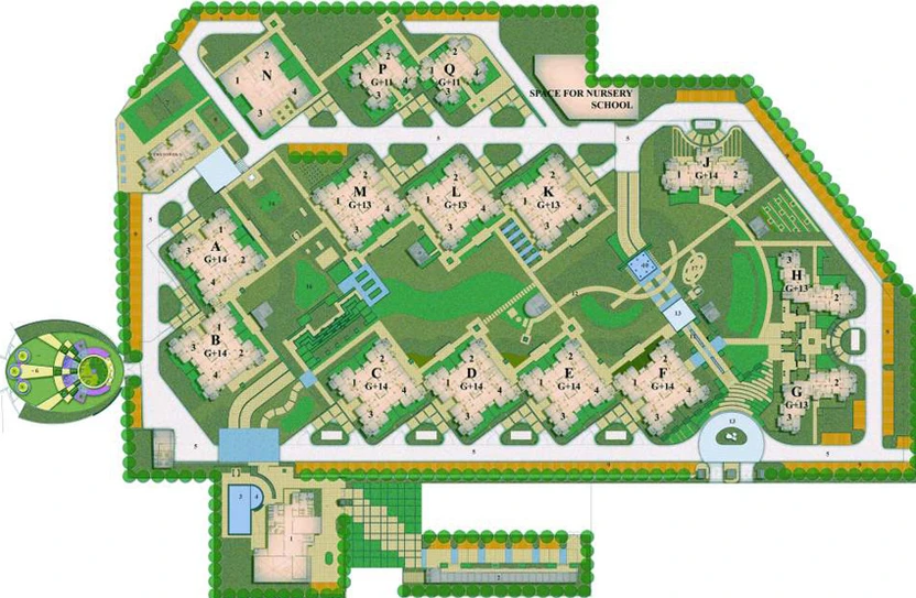 Master Plan of BPTP Park Grandeura in Sector 82, Faridabad - Image 49695