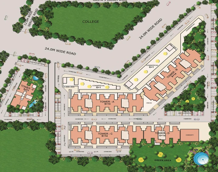 Master Plan of ROF Aalayas in Sector 102, Gurgaon - Image 50507