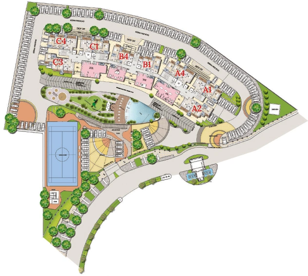 Master Plan of Crown - Shalimar Garden Bay in IIM Road, Lucknow - Image 3578