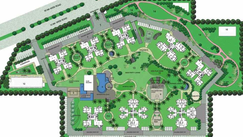 Master Plan of Shree Vardhman Flora in Sector 90, Gurgaon - Image 69801