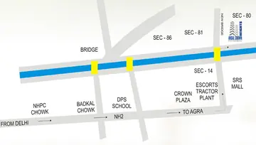 Location of Ansal Crown Heights - Image 49718