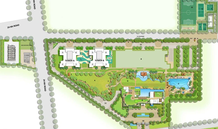 Master Plan of Puri The Aravallis in Sector 61, Gurgaon - Image 16780