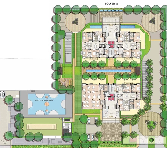 Master Plan of Shalimar Gallant West in Gomti Nagar Extension, Lucknow - Image 3690