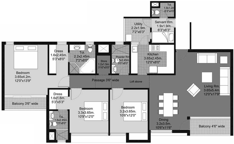 3 BHK Flat in Unitech Habitat in Pi I & II, Greater Noida - Image 509568