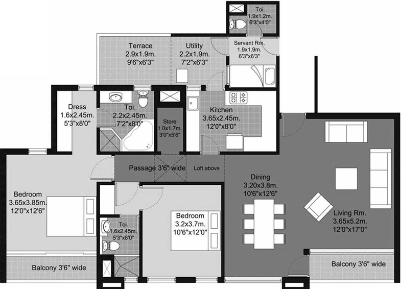 2 BHK Flat in Unitech Habitat in Pi I & II, Greater Noida - Image 509566