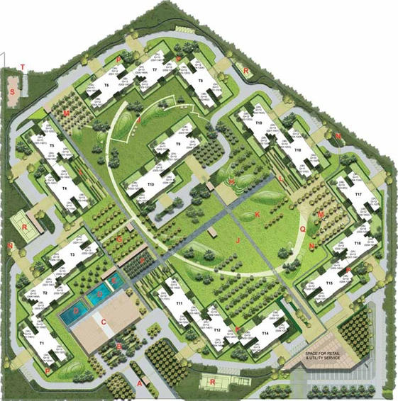Master Plan of Unitech Habitat in Pi I & II, Greater Noida - Image 55368