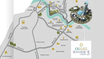 Location of Belvedere Court 3 - One World - Image 70235