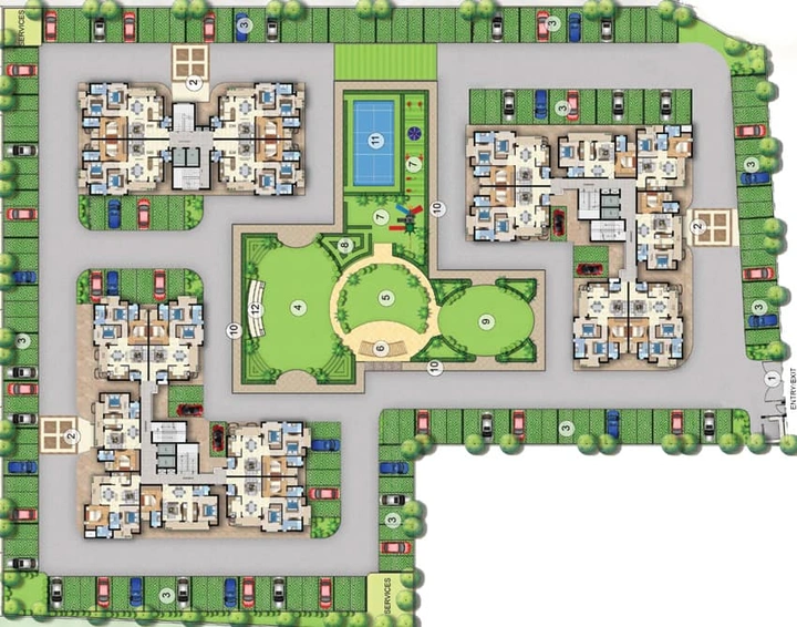 Master Plan of Oro Ajit Atlantis in Jankipuram Extension, Lucknow - Image 3593