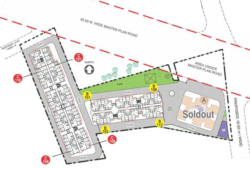 Master Plan of Geet Skyville in Ayodhya Bypass, Bhopal - Image 6022