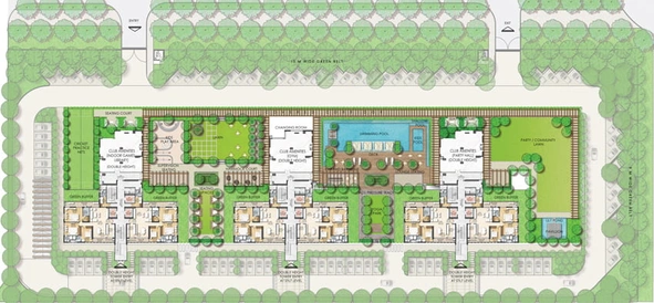 Master Plan of Whispering Woods - One World in Gomti Nagar Extension, Lucknow - Image 70274