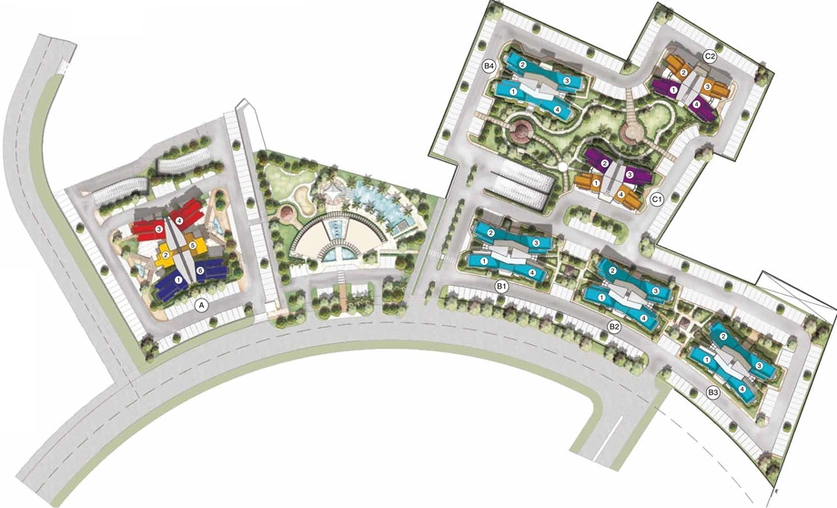 Master Plan of Shalimar Vista - One World in Gomti Nagar Extension, Lucknow - Image 4272
