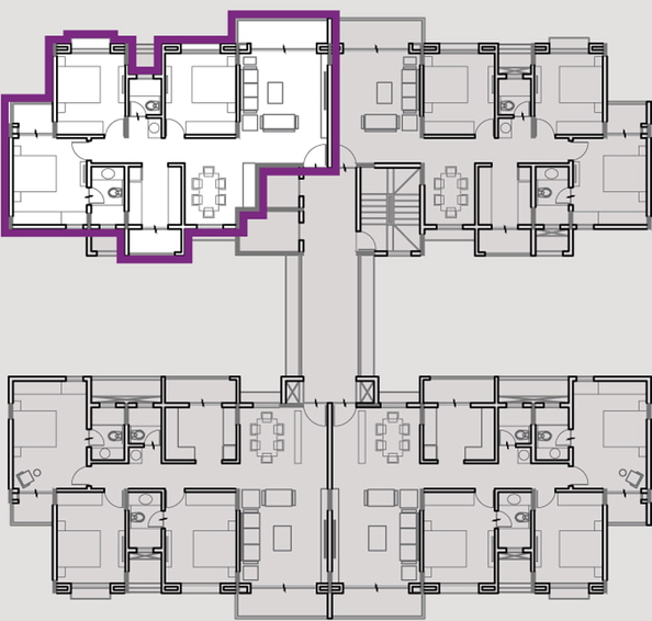 Floor Plan of GMV Olaan in Katara Hills, Bhopal - Image 6130