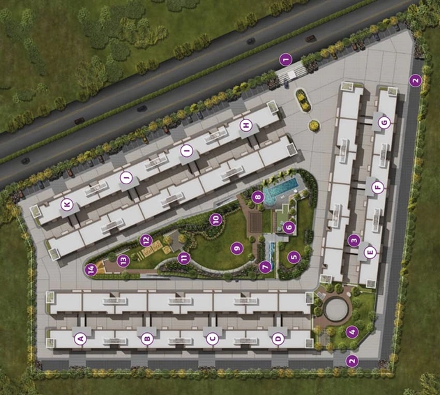 Master Plan of GMV Olaan in Katara Hills, Bhopal - Image 6131