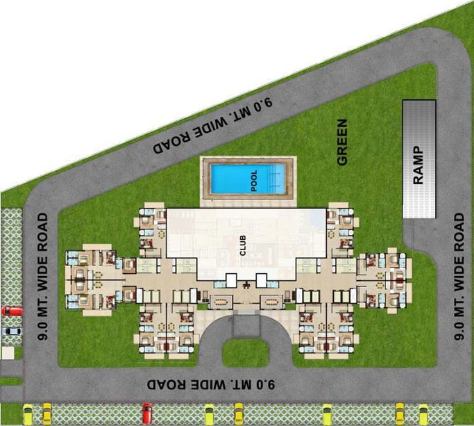 Master Plan of Omaxe Hazratganj Residency in Gomti Nagar Extension, Lucknow - Image 4955