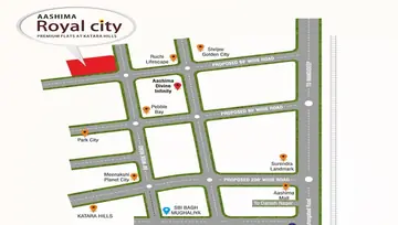 Location of Aashima Royal City - Image 7780