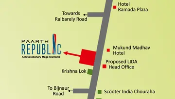Location of Paarth Gardenia Residency - Image 48734
