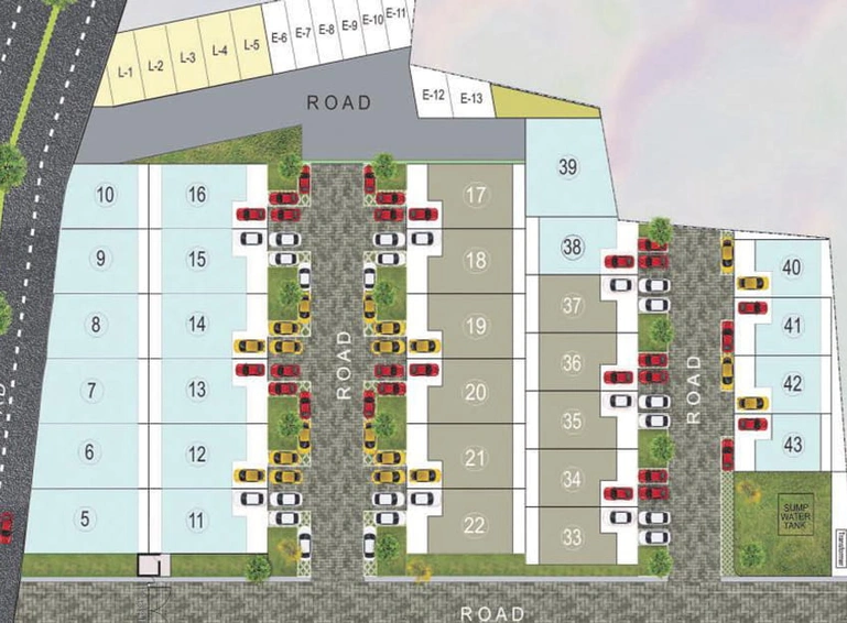 Master Plan of Paras Trinity Park in Airport Road, Bhopal - Image 45426