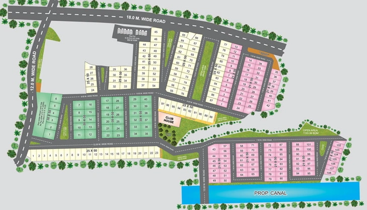 Master Plan of Sapphire Majestic in Hoshangabad Road, Bhopal - Image 90686