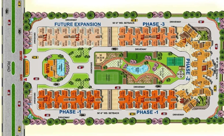 Master Plan of BBD Lotus Court - Green City in Faizabad Road, Lucknow - Image 101072