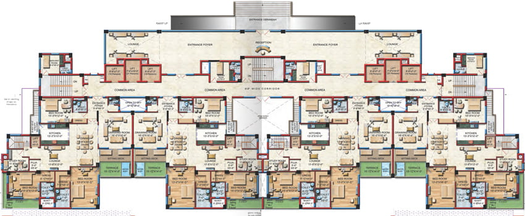 Floor Plan of Ekana Antalya in Gomti Nagar Extension, Lucknow - Image 5004