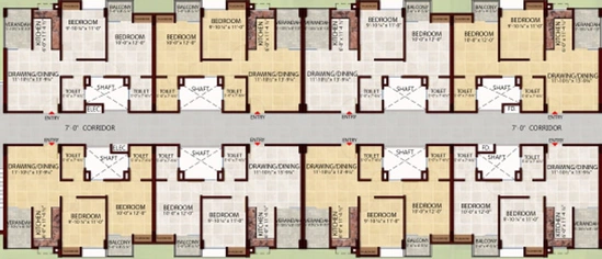 Master Plan of Arsha Madhav Residency in Kishan Path, Lucknow - Image 4990