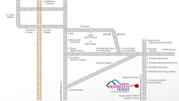 Location of Amaltas Ambreen Homes - Image 7786