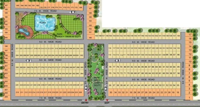 Master Plan of BBD Lotus Enclave - Green City in Faizabad Road, Lucknow - Image 101035
