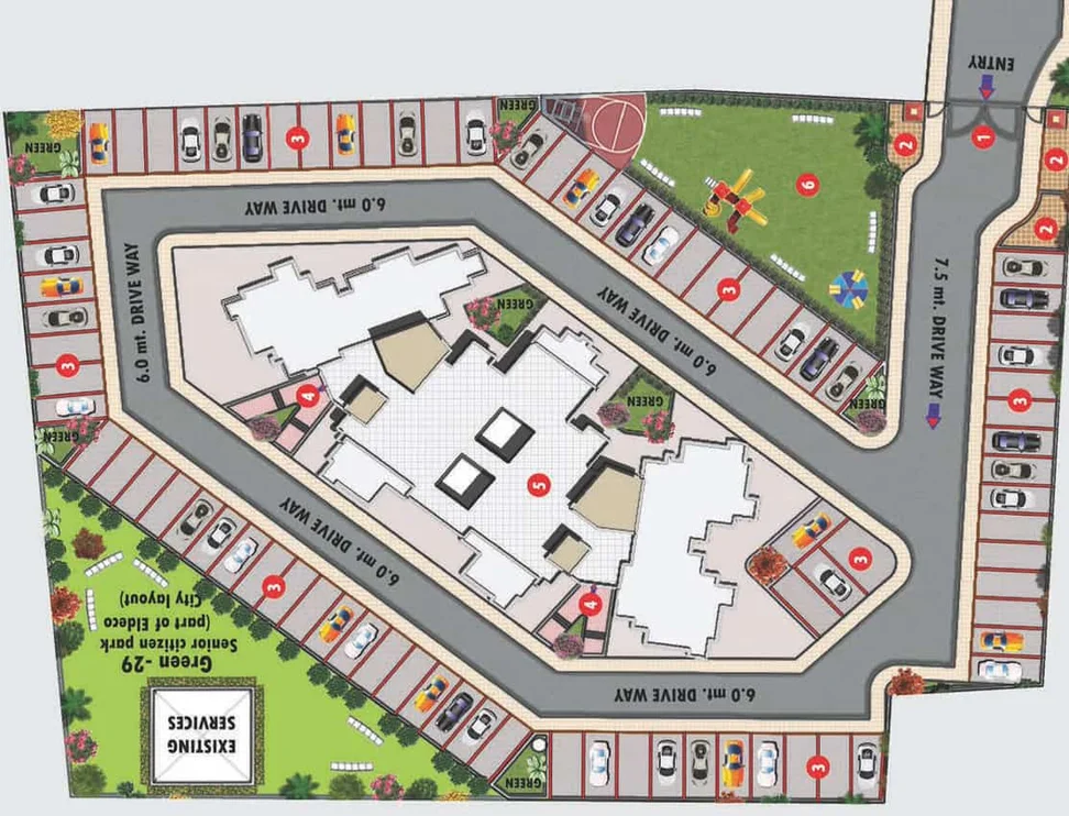 Master Plan of Eldeco City Dreams in IIM Road, Lucknow - Image 5028