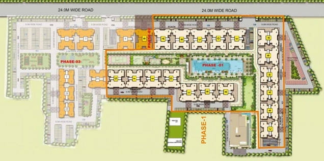 Master Plan of Omaxe Residency Phase 2 in Gomti Nagar Extension, Lucknow - Image 7222