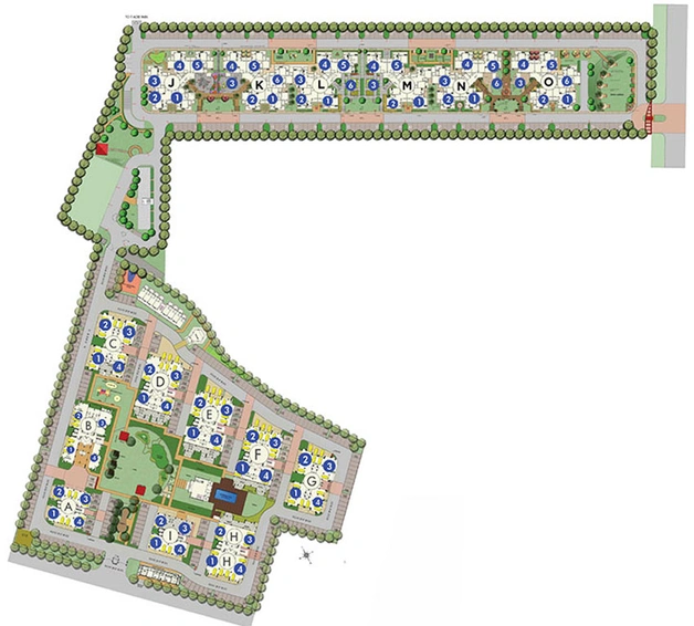 Master Plan of Sushma Crescent in Zirakpur, Chandigarh - Image 46750