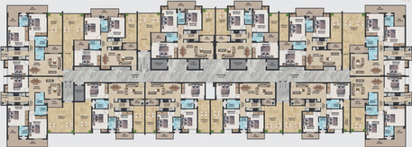 Floor Plan of NK Palm Hills in Argora, Ranchi - Image 5674