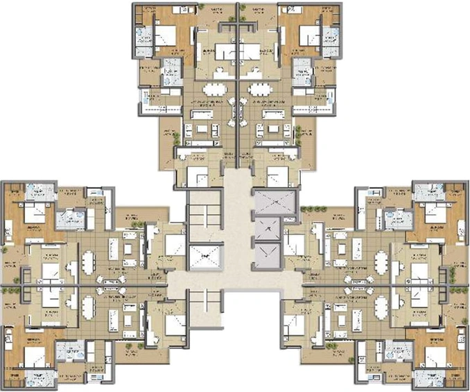 Floor Plan of Sushma Grande Nxt in Zirakpur, Chandigarh - Image 3663