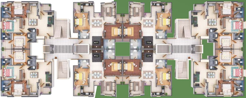 Floor Plan of RCB Shiva Greens in Vrindavan Yojna, Lucknow - Image 51459