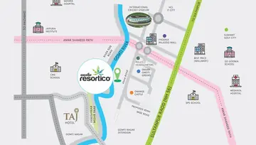 Location of Excella Resortico - Image 3873