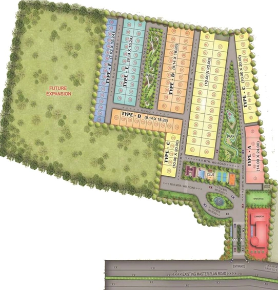 Master Plan of Excella Resortico in Gomti Nagar Extension, Lucknow - Image 3874