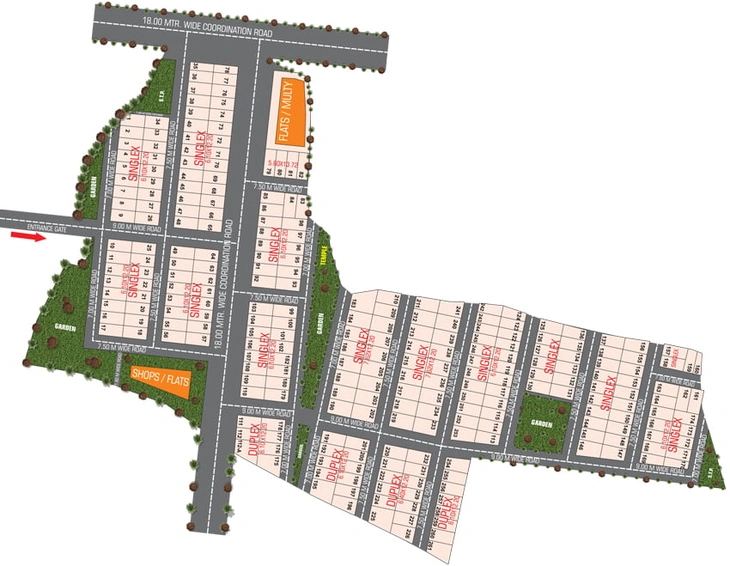 Master Plan of Draupadi Shivlok Greens in Khajuri kalan, Bhopal - Image 6035