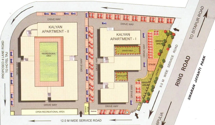 Master Plan of Krishna Kalyan Garden View in Indira Nagar, Lucknow - Image 5091