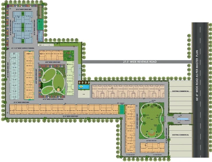 Master Plan of Hermitage Centralis in Zirakpur, Chandigarh - Image 3705
