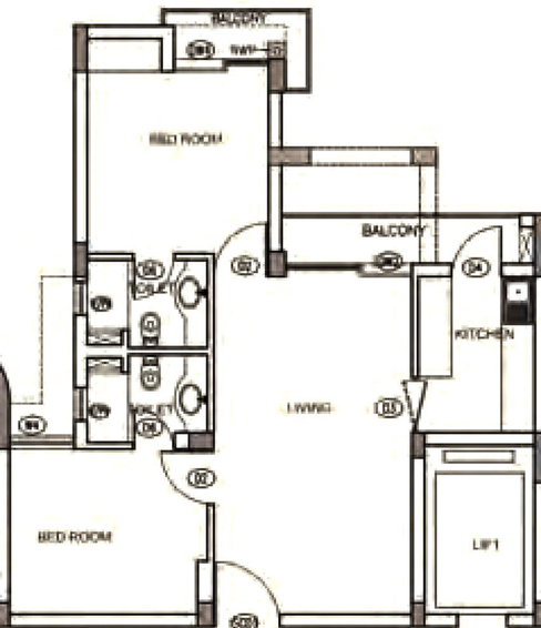 2 BHK Flat in Ansal Paradise Crystal in Sushant Golf City, Lucknow - Image 358561