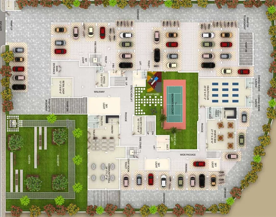 Master Plan of Prarthana Ecoville in Bariatu, Ranchi - Image 47487