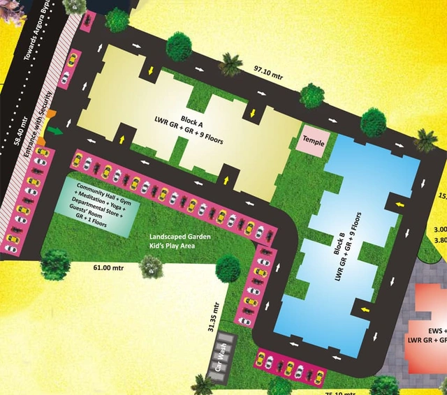 Master Plan of Aryan Jagannath Gardens in Pundag, Ranchi - Image 5722