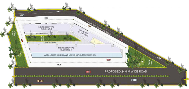 Master Plan of Shri Parasnath Himanshu Wings in Mandideep, Bhopal - Image 45803
